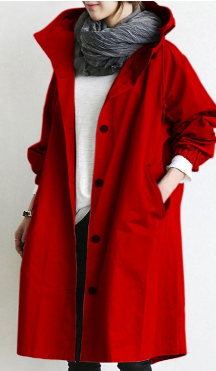 Nadia | Womens Trench Coat Mid Length Windbreaker Belted Longline Coat