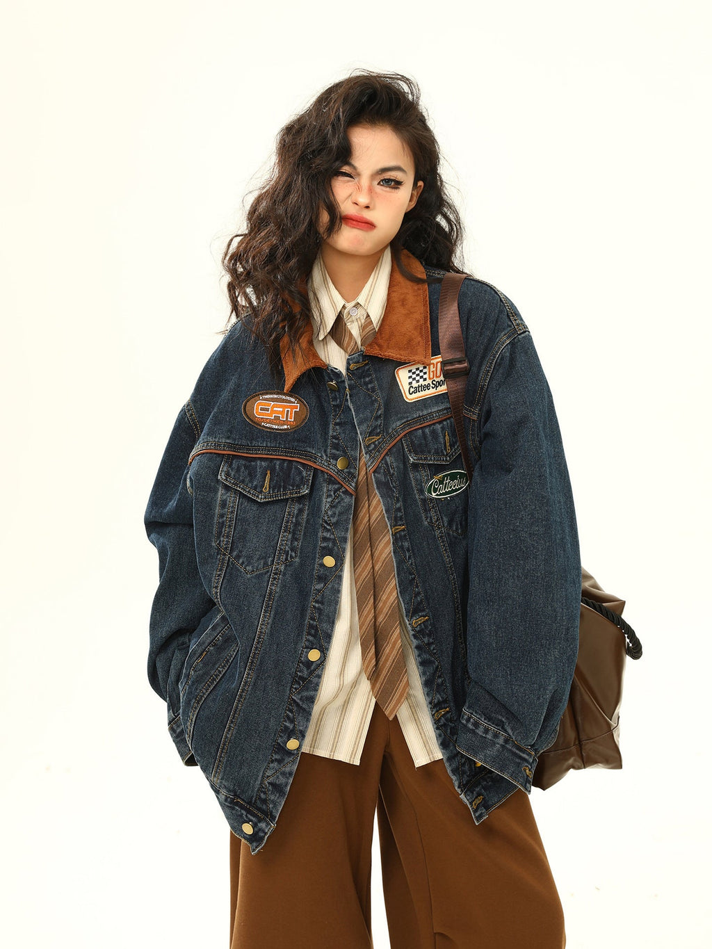 Vivienne | Womens Vintage Oversized Denim Jacket