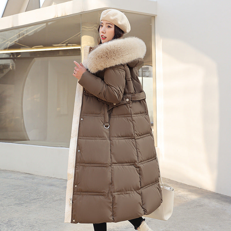 Constantine | Mens Long Hooded Fur Collar Padded Winter Coat - 12