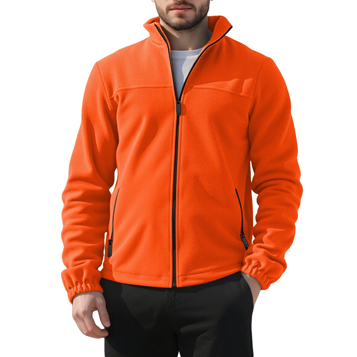 Ottoline | Mens Fleece Lined Winter Warm Stand Collar Jacket - 5