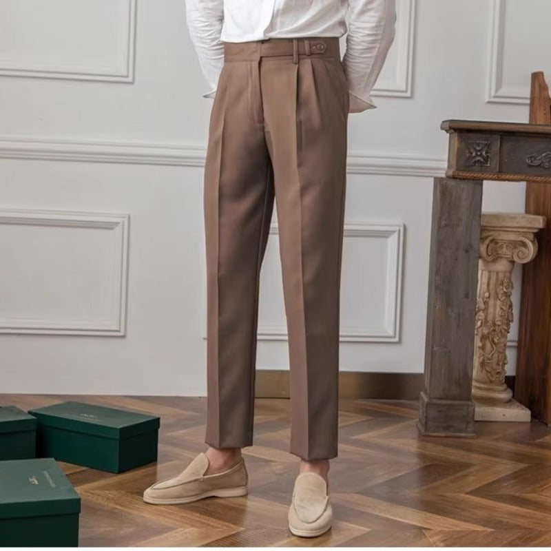 Alba | Mens Casual Vintage Anti Wrinkle Commuter Trousers - 8