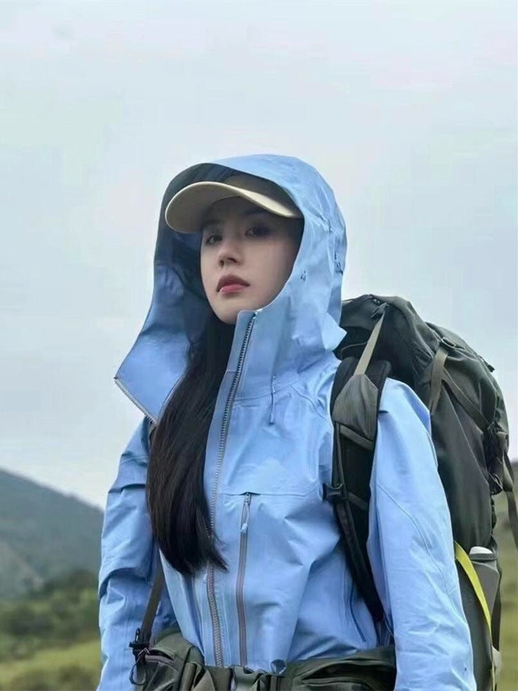 Ines | Mens Waterproof Jacket Hardshell Windproof Mountaineering Outdoor Coat