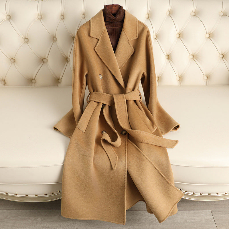 Adeline | Womens Winter Wool Longline Long Loose Warm Coat - 9
