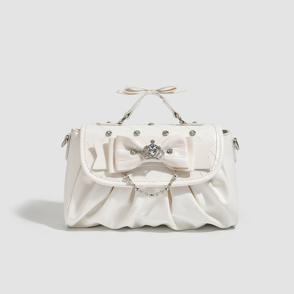 Baz | Womens Shoulder Bag Bow Rhinestone Evening Handbag