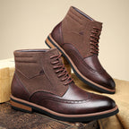 Nikolai | Mens Boots Leather Ankle Boots British Retro Casual Boots - 3