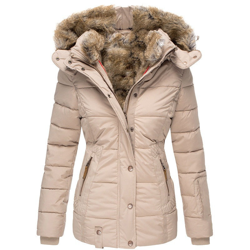 Linnea | Womens Parka Coat Fur Collar Padded Warm Winter Coat