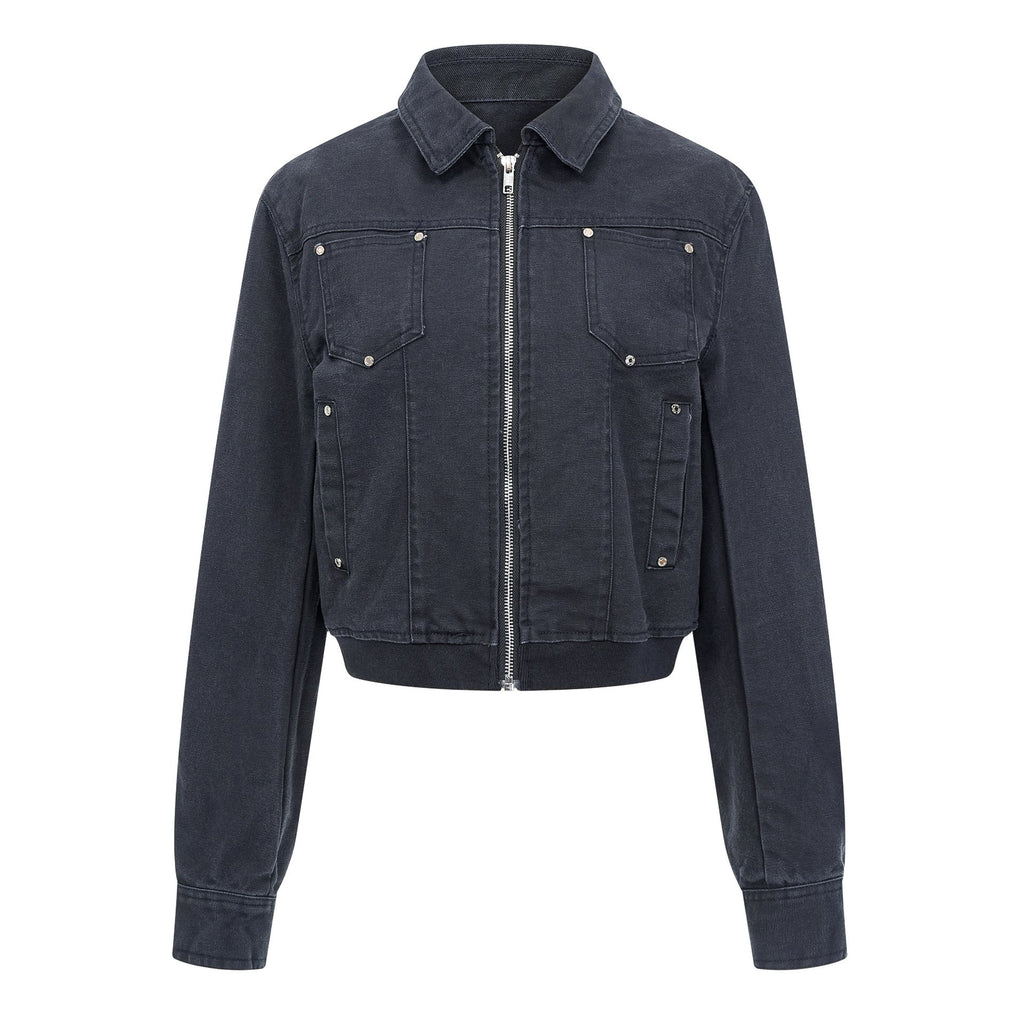 Freya | Womens Cropped Vintage Denim Jacket