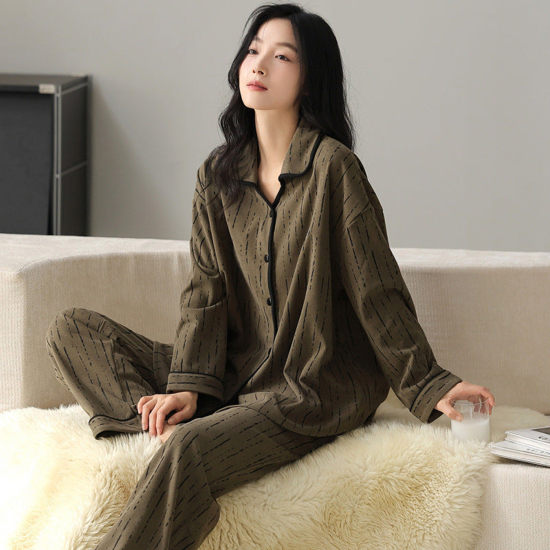Beatrice | Womens Cotton Long Sleeve Pyjama Set