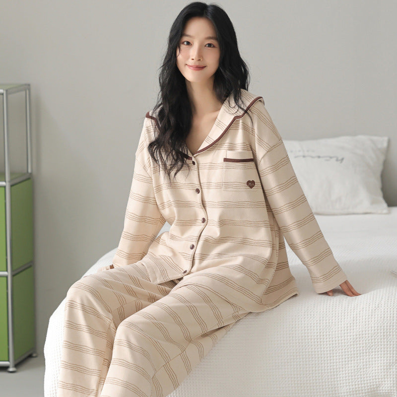 Beatrice | Womens Cotton Long Sleeve Pyjama Set