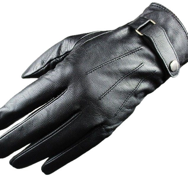Fenwick | Mens Leather Sheepskin Touchscreen Winter Warm Ski Gloves - 4