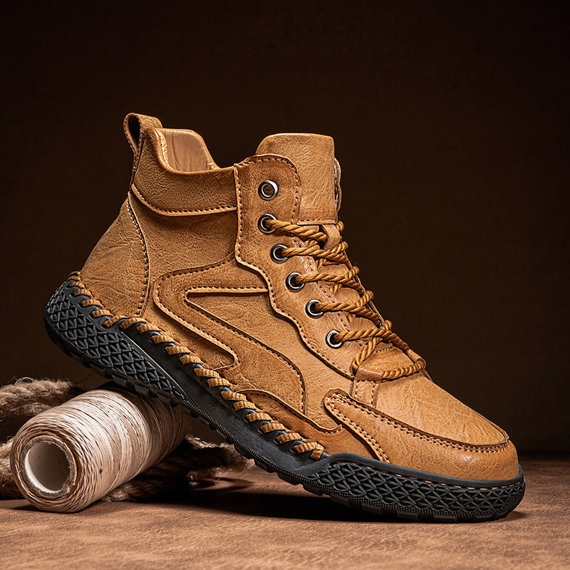 Zeb | Mens Ankle Boots Lace Up High Top Casual Boots - 7