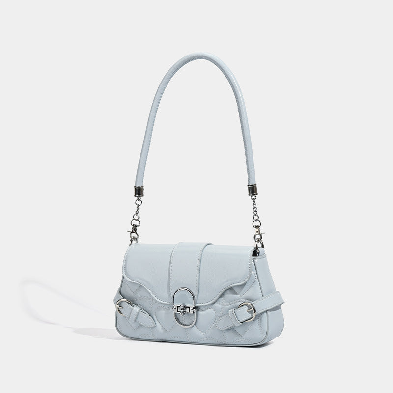 York | Womens Shoulder Bag Underarm Baguette Handbag Small