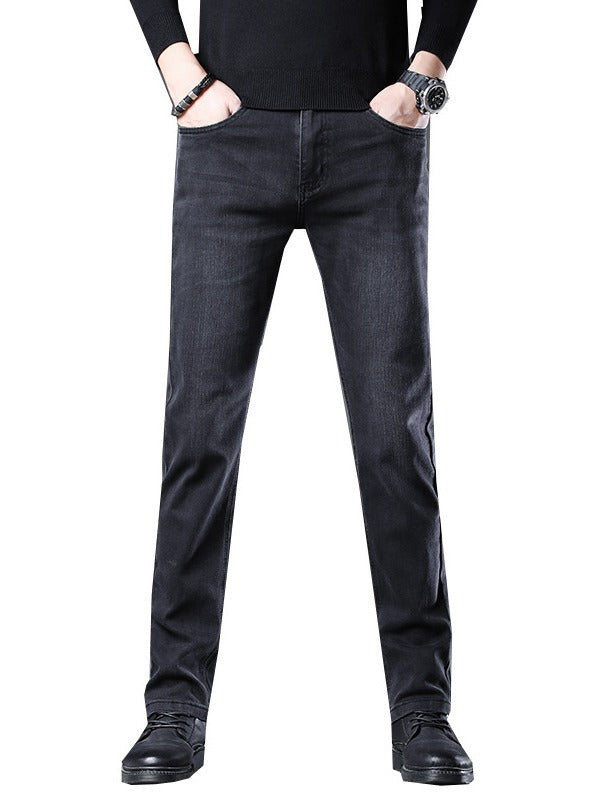 Vesper | Mens Straight Leg Loose Fit Stretch Baggy Casual Jeans - 5
