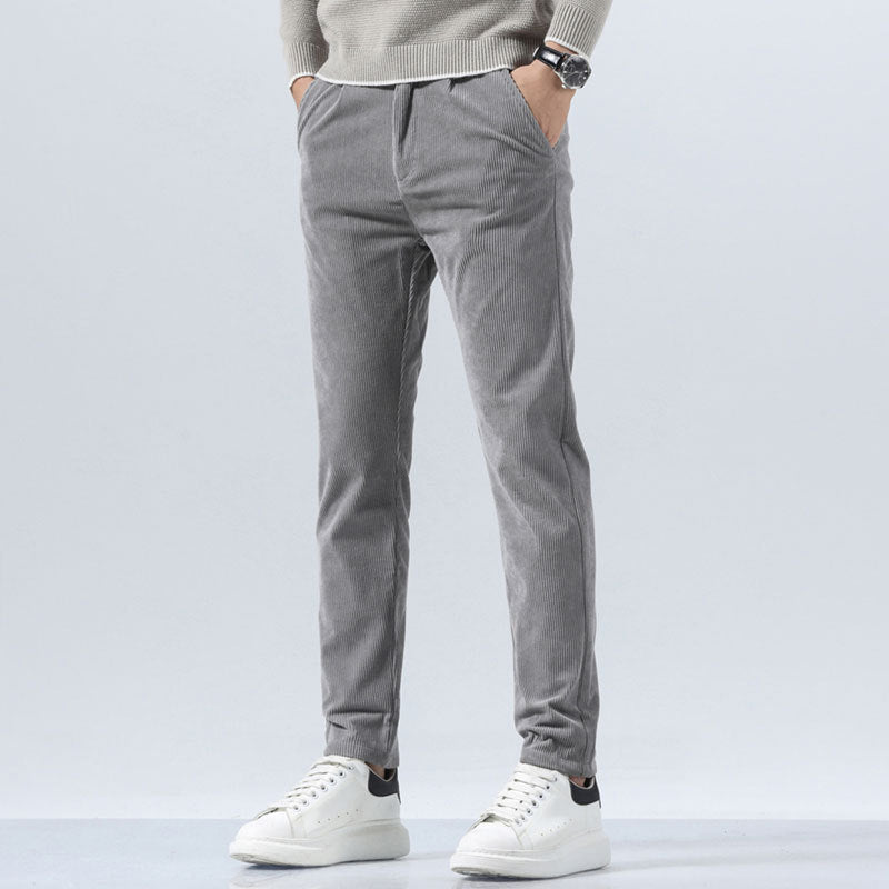 Orson | Mens Slim Fit Straight Leg Business Casual Trousers - 7
