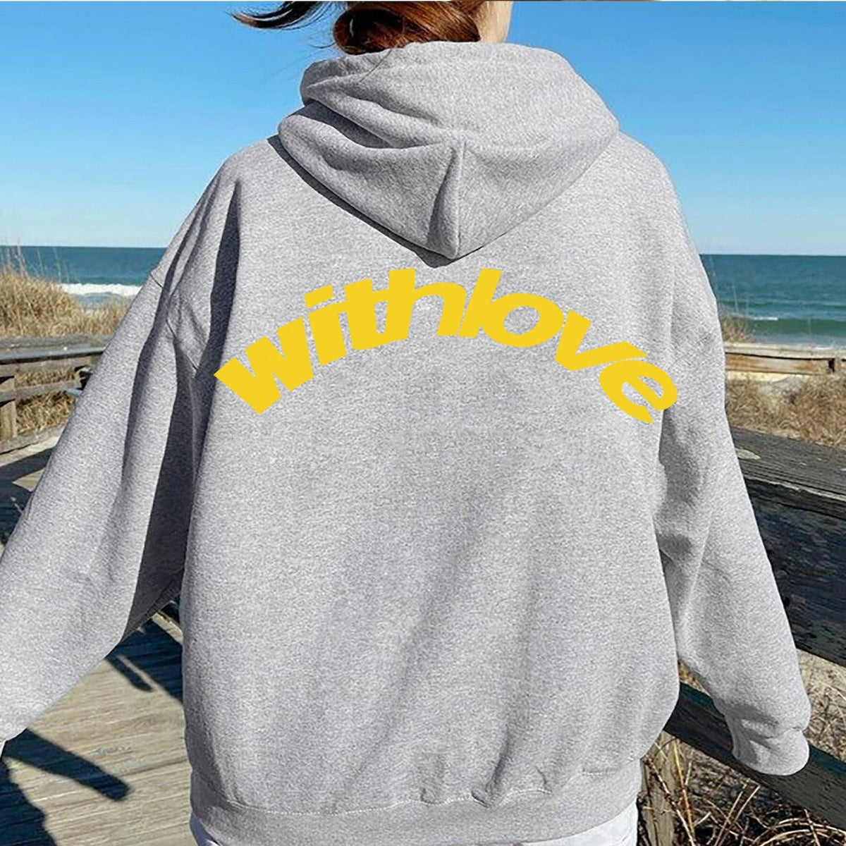 Leif | Womens Hoodies Hooded Sweatshirt Letter Print Long Sleeve Jacket - 9