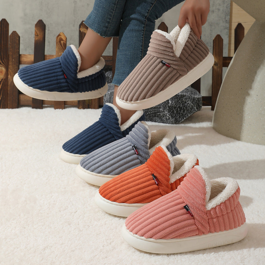 Ursula | Womens Slippers Winter Warm Cotton Back Strap House Slippers
