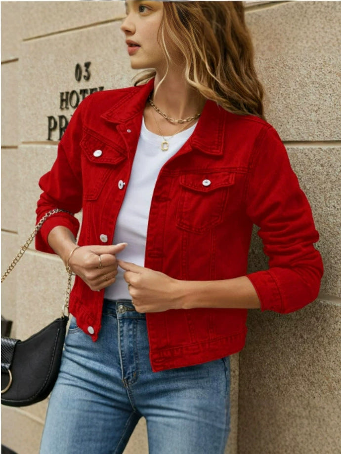 Sylvie | Womens Cropped Denim Jacket