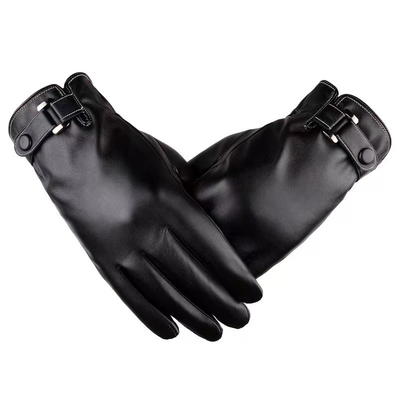 Valentine | Womens Leather Touch Screen Warm Cycling Gloves - 12