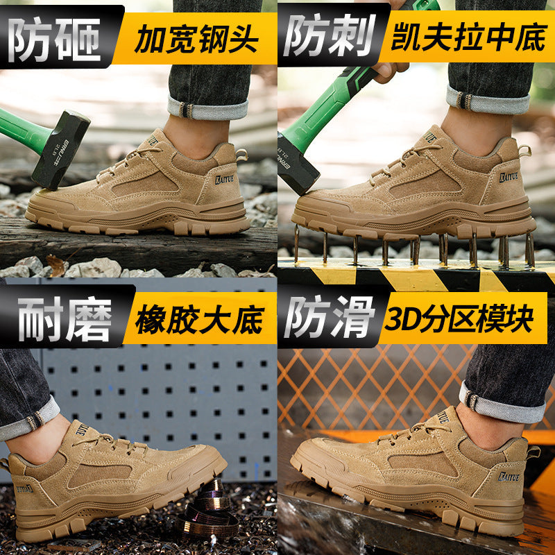 Kester | Mens Safety Boots Steel Toe Leather Work Shoes Non Slip