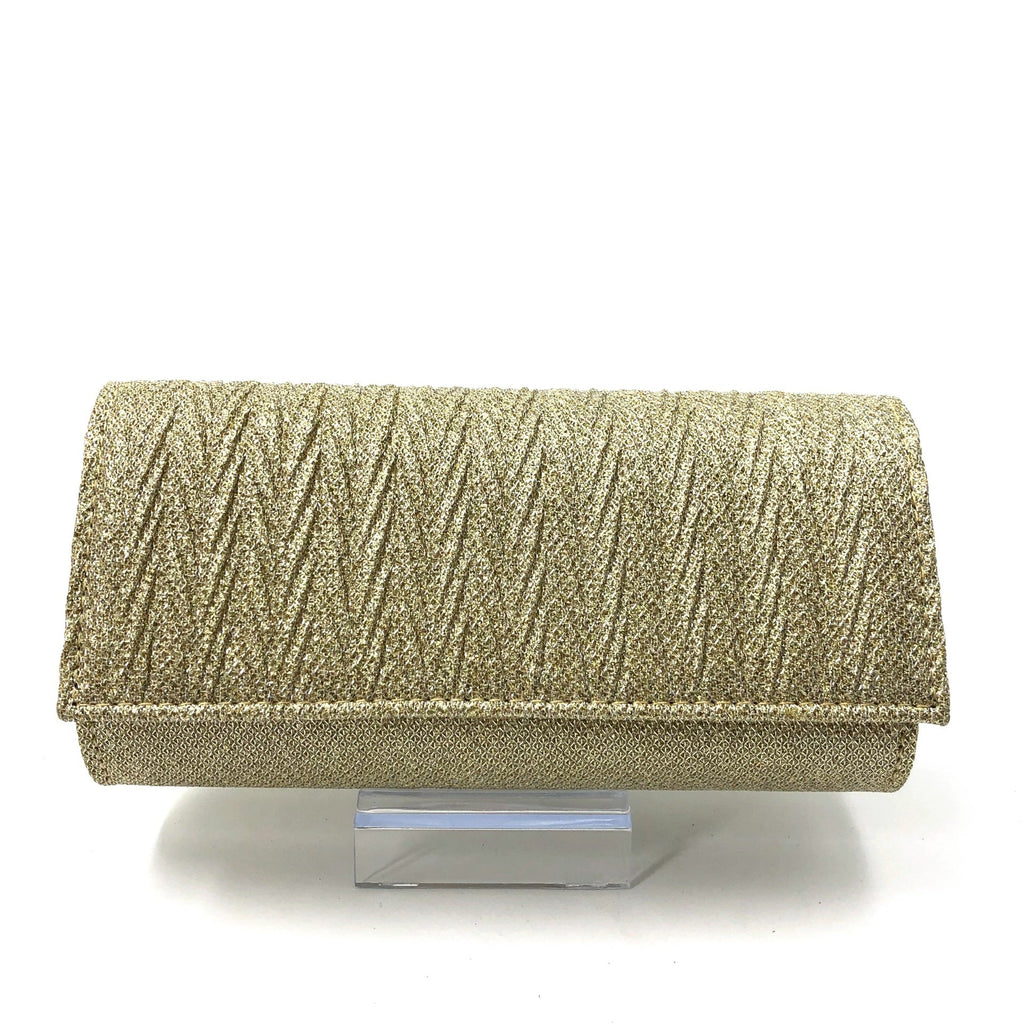 Coralie | Womens Clutch Bag Pleated Evening Party Crossbody Bag
