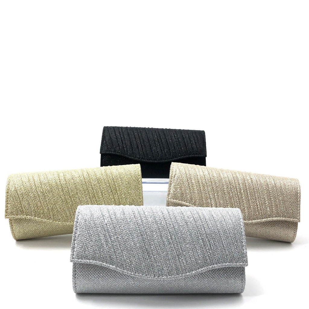 Coralie | Womens Clutch Bag Pleated Evening Party Crossbody Bag
