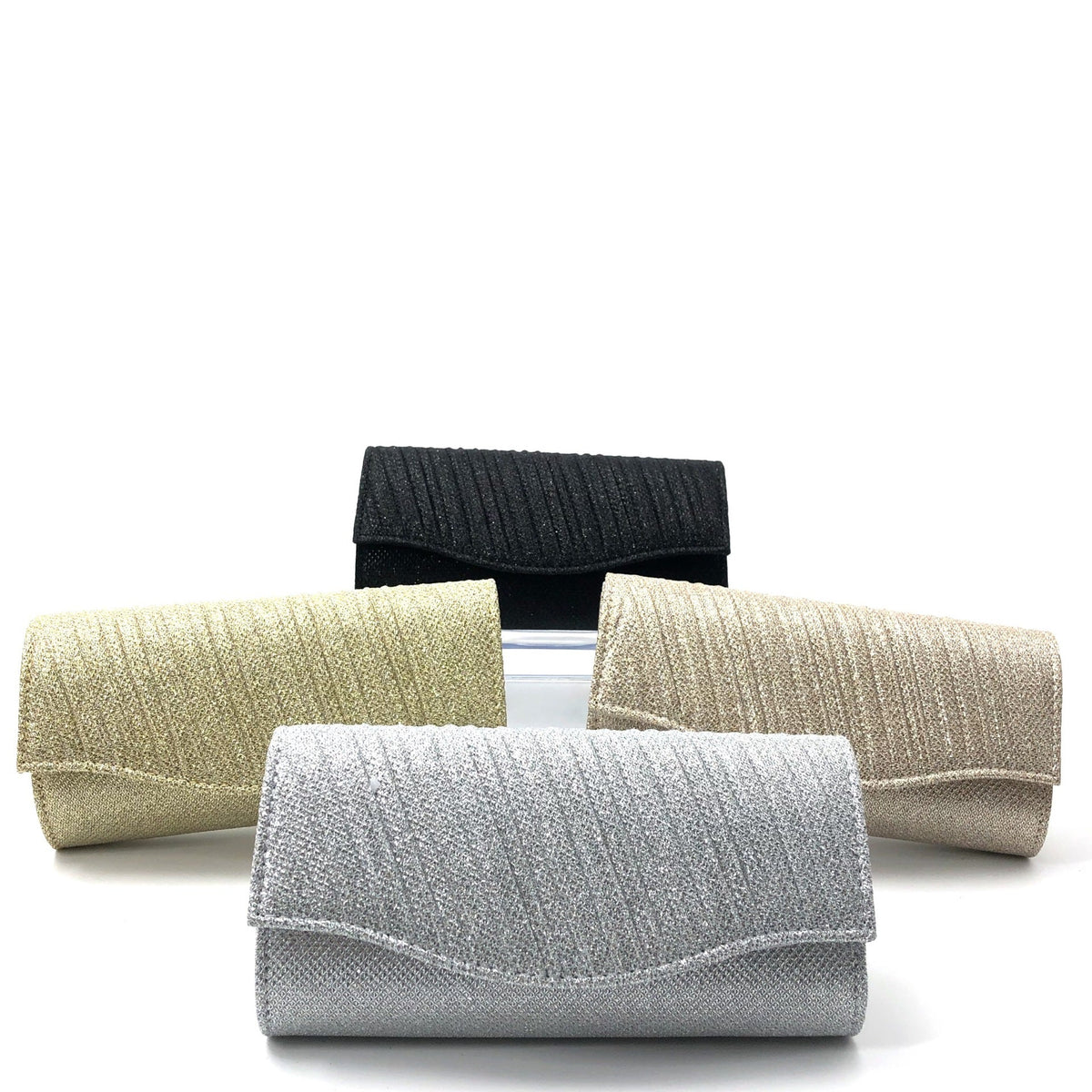 Coralie | Womens Clutch Bag Pleated Evening Party Crossbody Bag