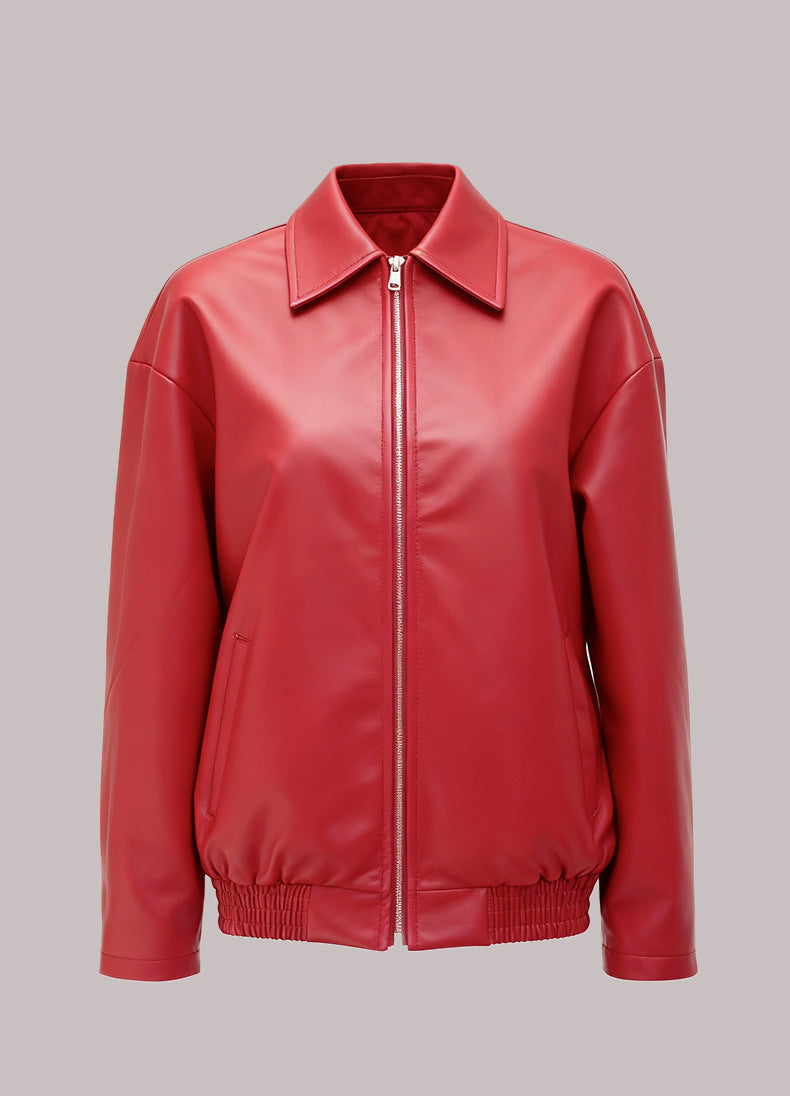 Xander | Mens Faux Leather Biker Motorcycle Street Jacket - 6