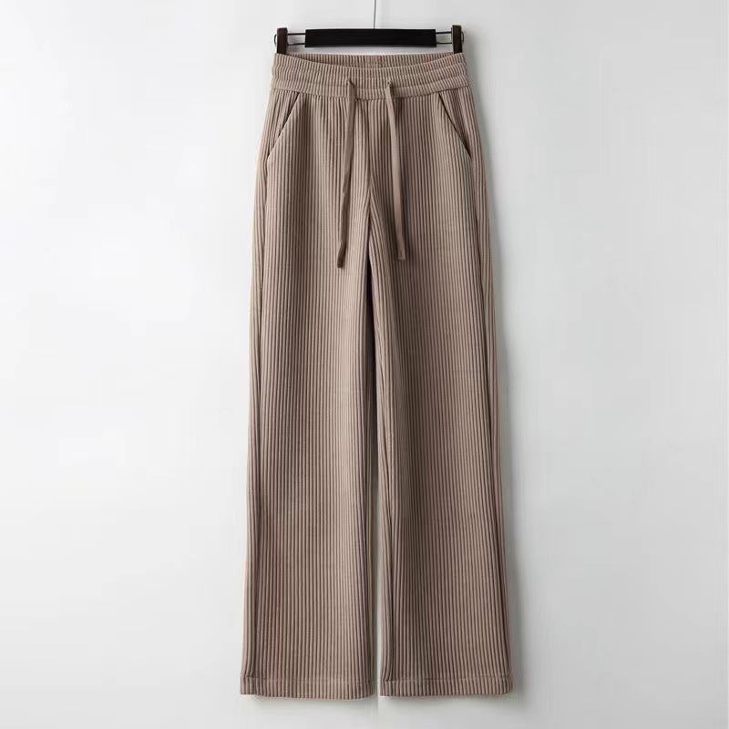 Winifred | Womens Trousers Corduroy Wide Leg High Waisted Casual Pants