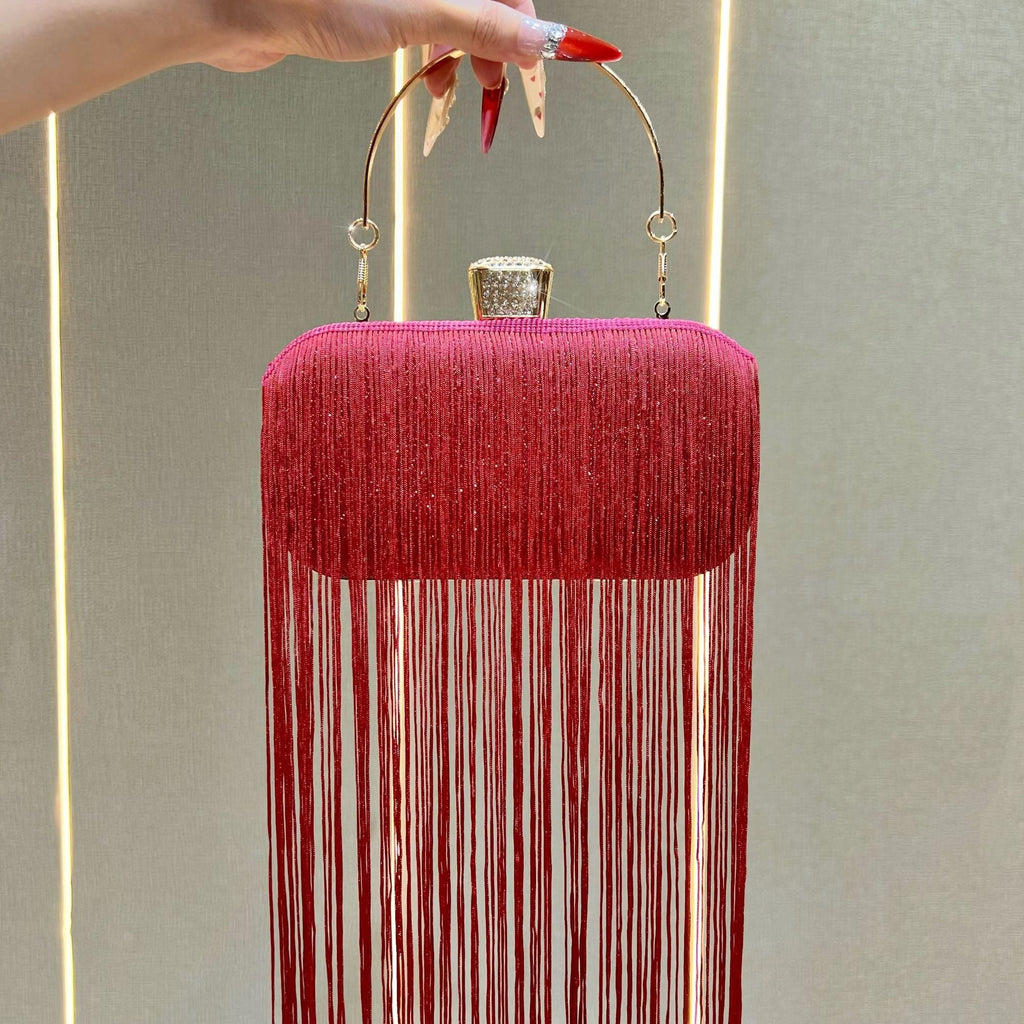 Cerys | Womens Clutch Bag Tassel Evening Shoulder Crossbody Bag