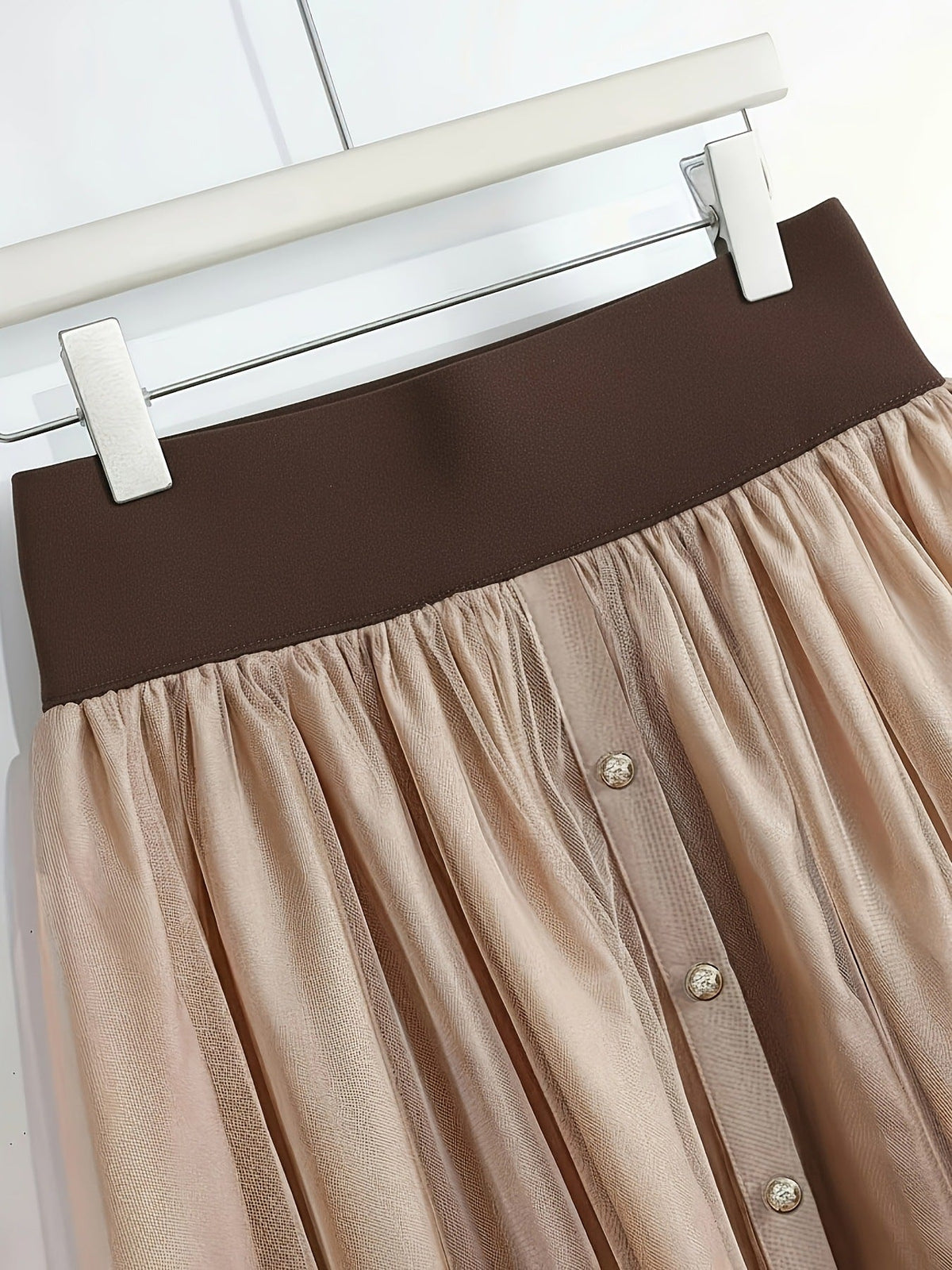 Alaric | Womens Pleated Skirt High Waisted Mesh Midi Skirt