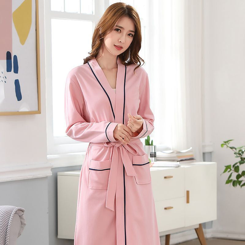 Anders | Womens Dressing Gown Cotton Nightgown Robe Loungewear