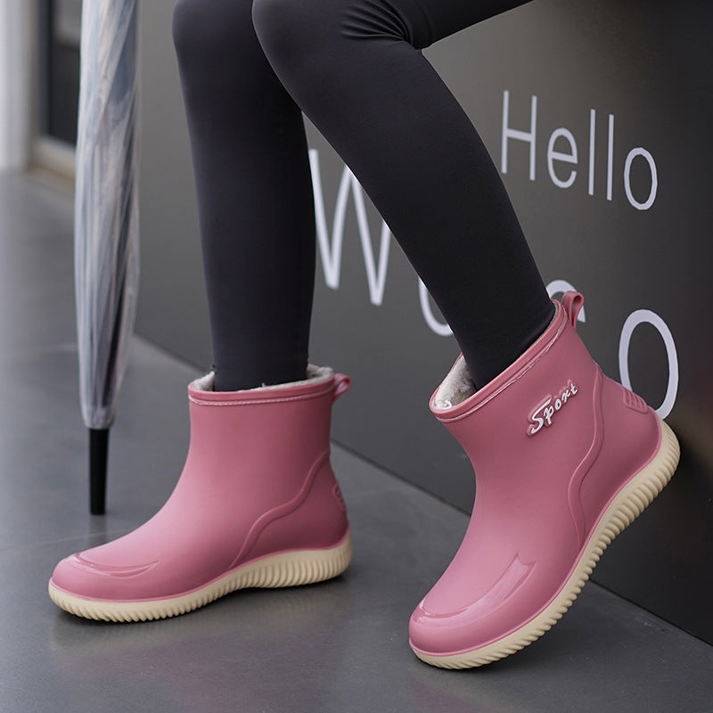 Esme | Womens Wellington Boots Waterproof Non Slip Mid Calf Rain Boots