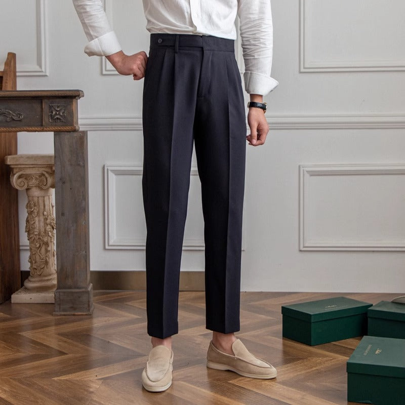 Alba | Mens Casual Vintage Anti Wrinkle Commuter Trousers - 7