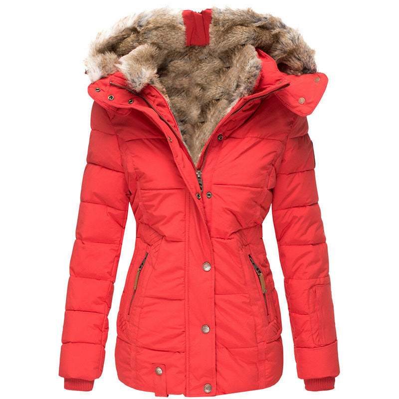 Linnea | Womens Parka Coat Fur Collar Padded Warm Winter Coat