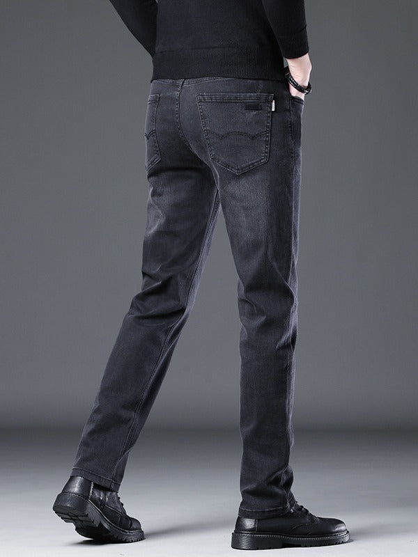 Vesper | Mens Straight Leg Loose Fit Stretch Baggy Casual Jeans - 4