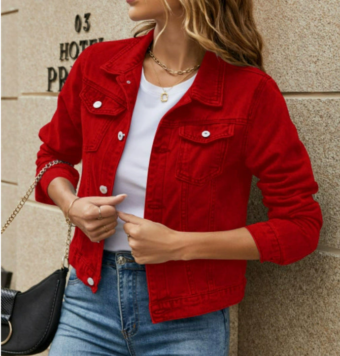 Sylvie | Womens Cropped Denim Jacket