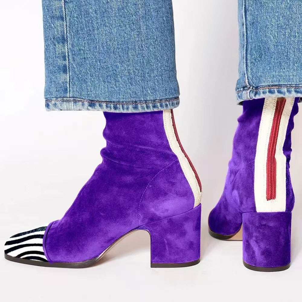 Fenella | Womens Knee High Suede Heeled Winter Long Boots - 9