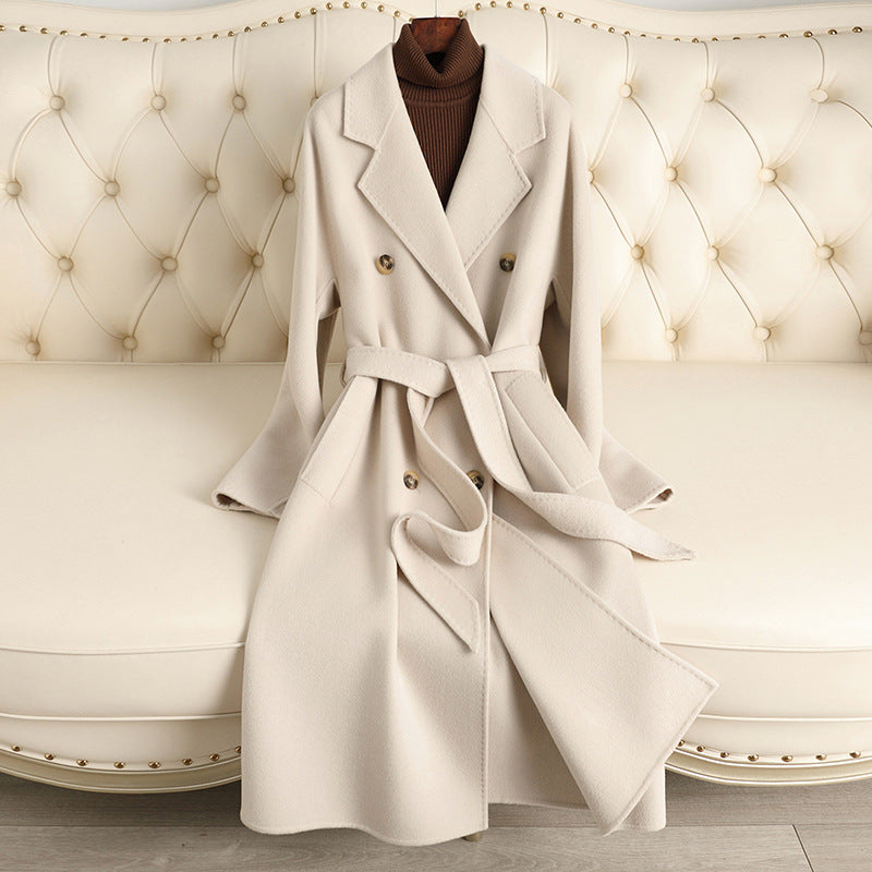 Adeline | Womens Winter Wool Longline Long Loose Warm Coat - 8