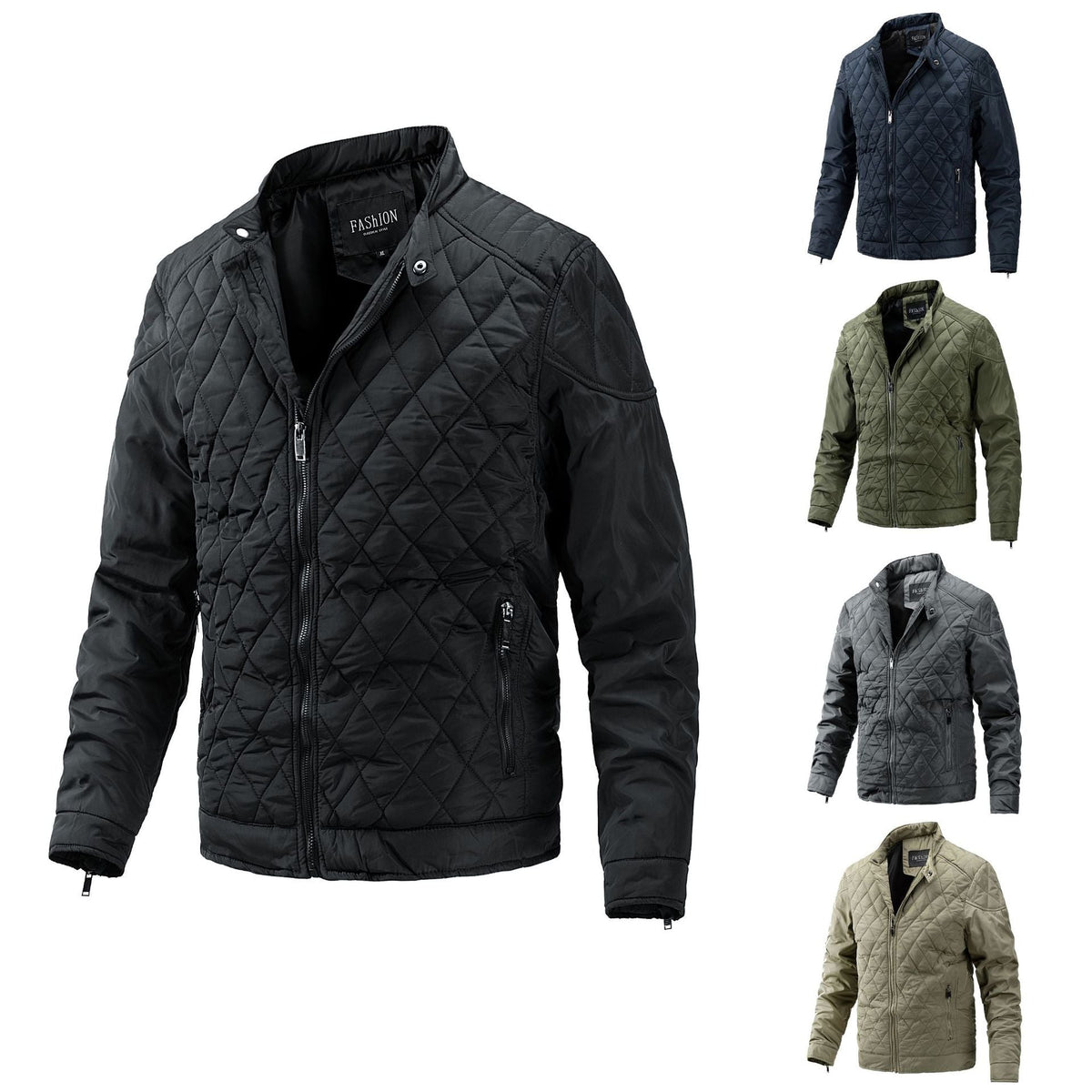 Yara | Mens Puffer Jacket Lightweight Hooded Padded Warm Winter Coat