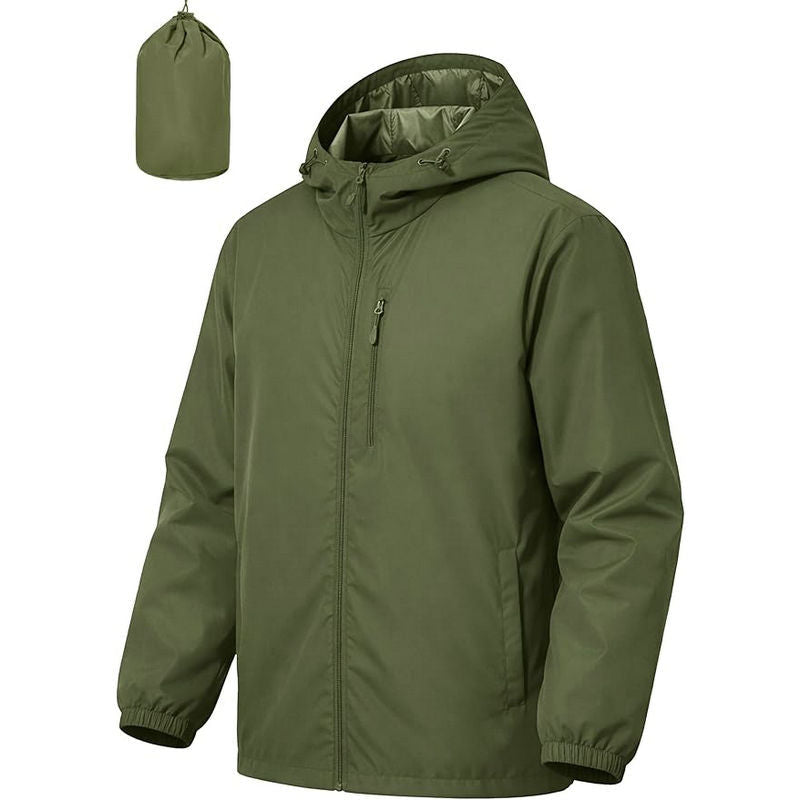 Julian | Mens Water Resistant Hooded Windbreaker Jacket