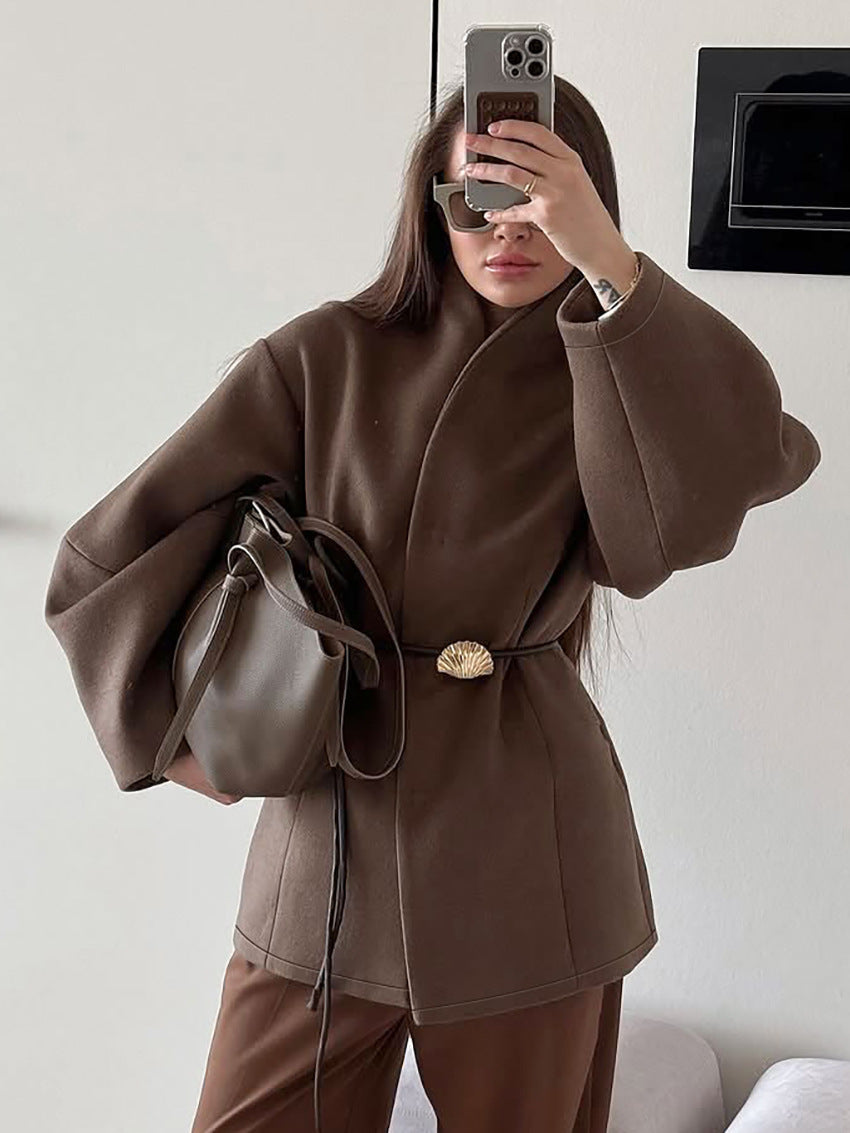 Katarina | Womens Wool Coat Belted Winter Overcoat