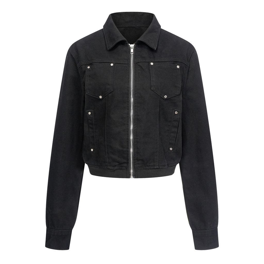 Freya | Womens Cropped Vintage Denim Jacket