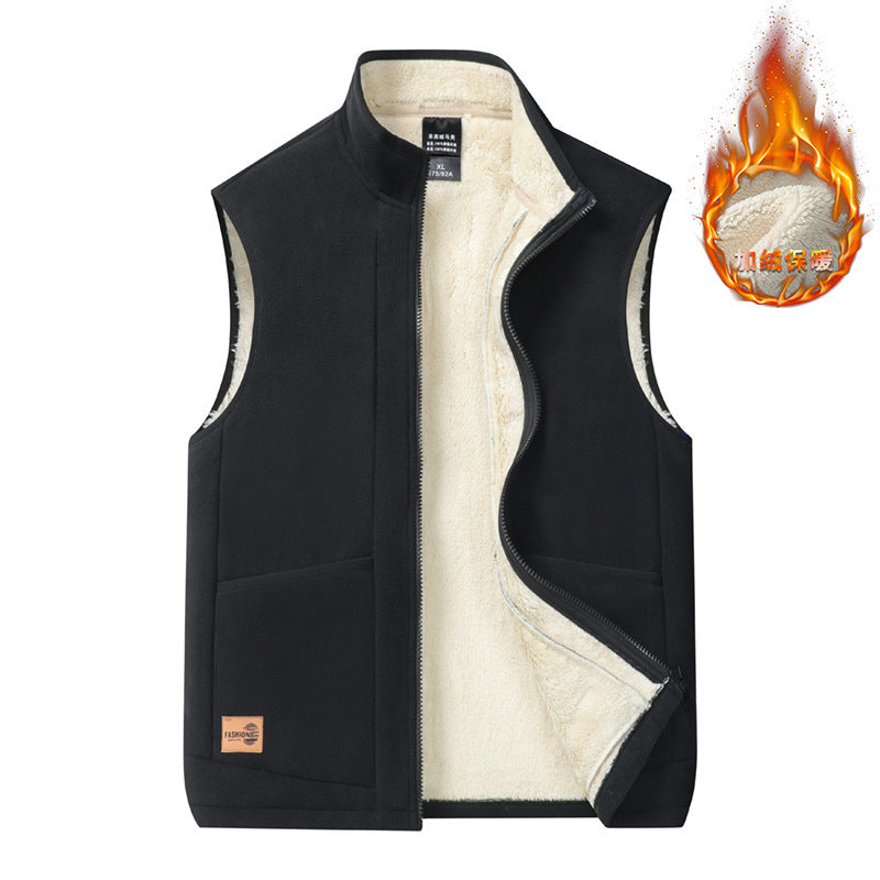 Lorne | Mens Fleece Lined Warm Casual Collared Gilet Jacket - 3