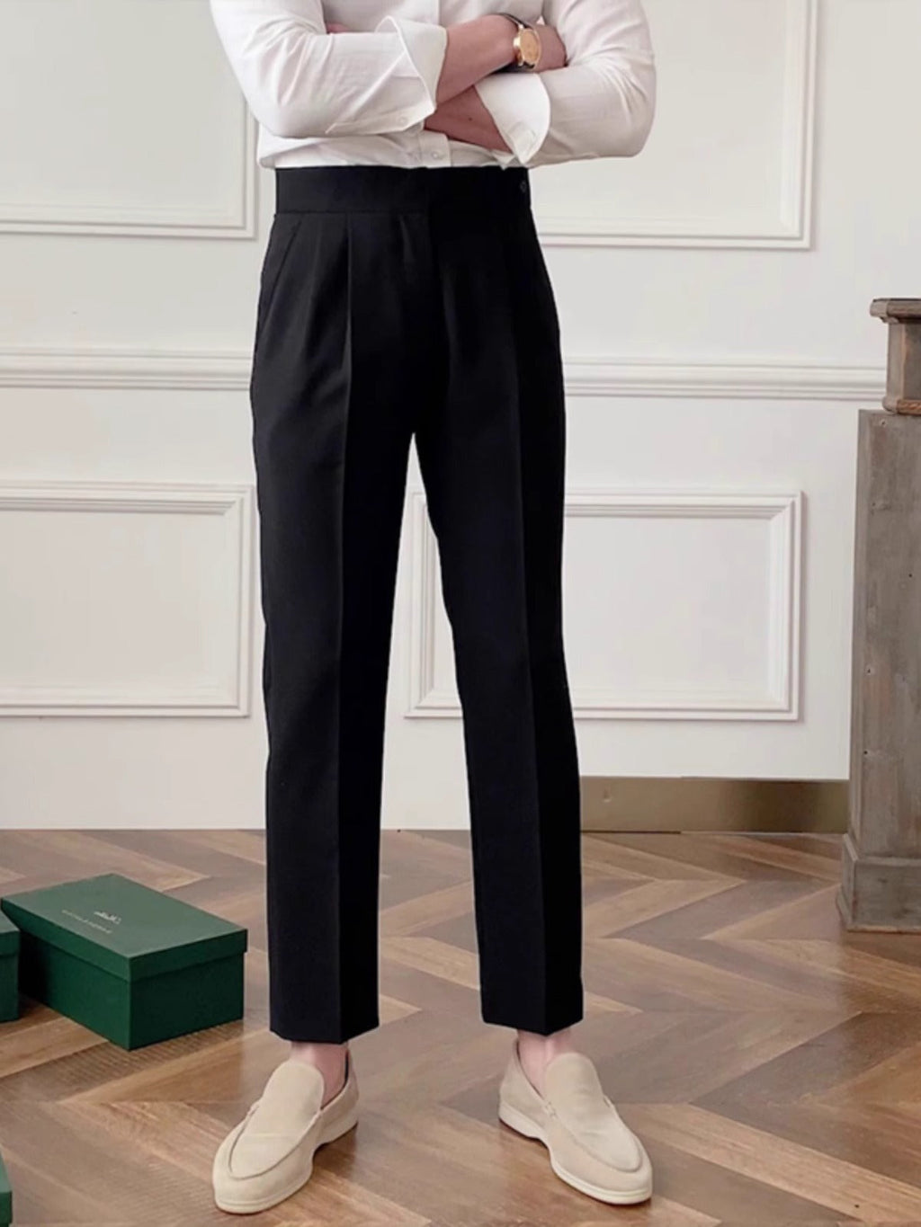 Alba | Mens Casual Vintage Anti Wrinkle Commuter Trousers - 3