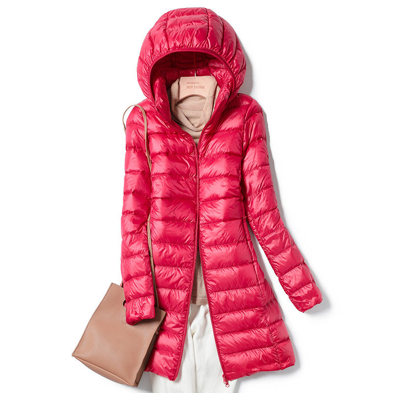 Wendell | Womens Puffer Coat Longline Hooded Down Warm Winter Coat