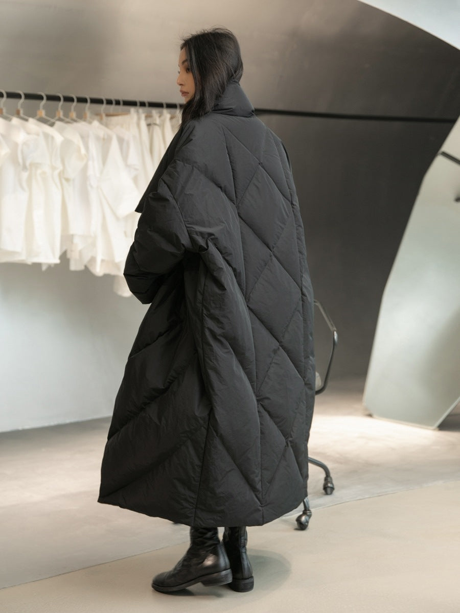 Cordelia | Womens Puffer Coat Longline Duck Down Warm Winter Coat