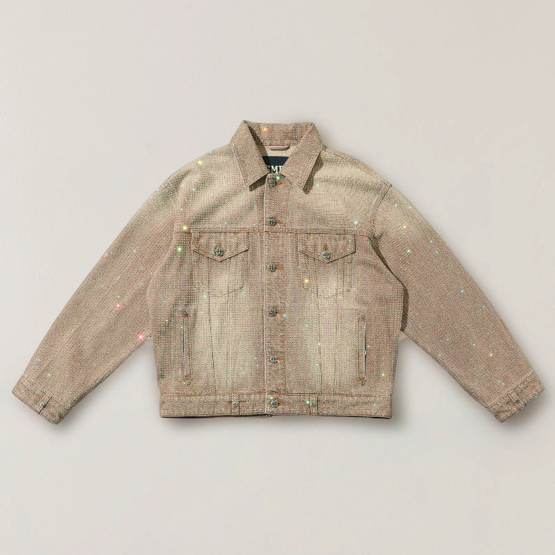 Verity | Womens Embellished Oversized Denim Jacket
