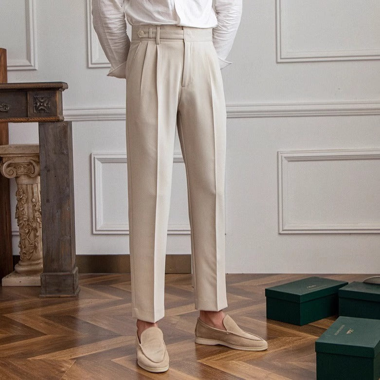 Alba | Mens Casual Vintage Anti Wrinkle Commuter Trousers - 6