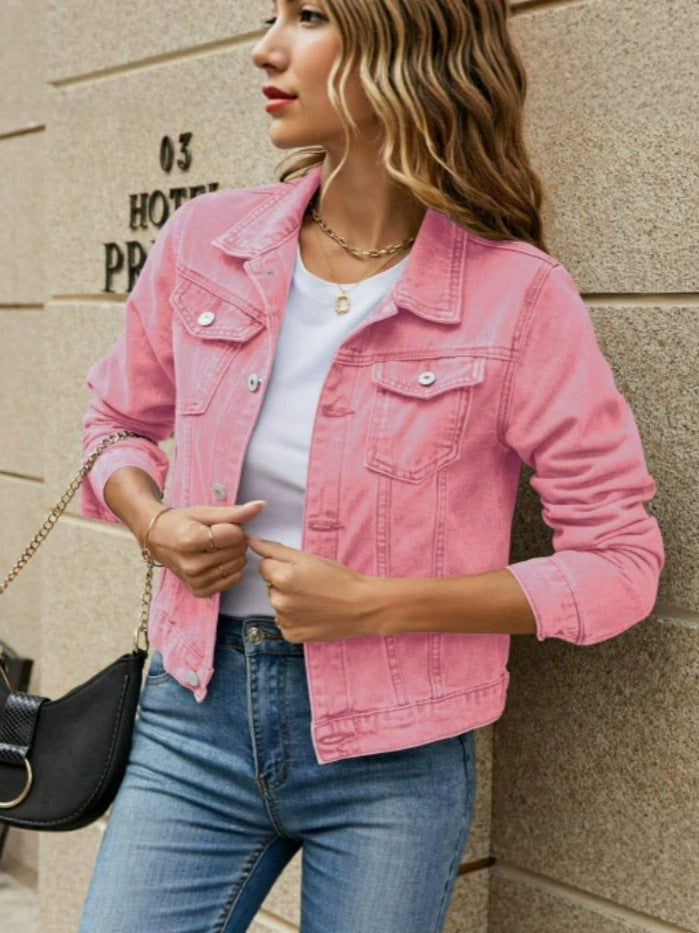 Sylvie | Womens Cropped Denim Jacket