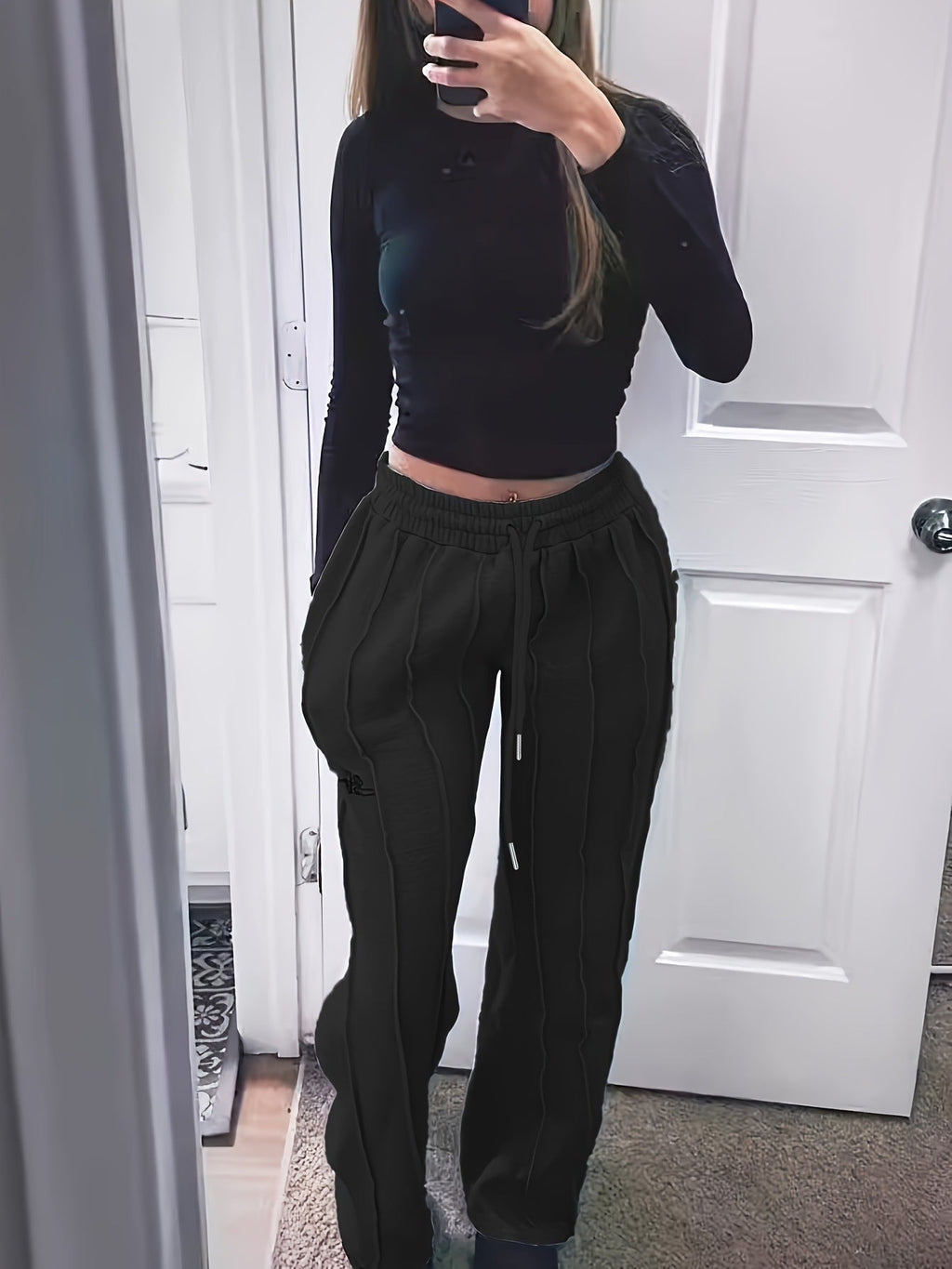 Judd | Womens Wide Leg High Waisted Pleated Palazzo Casual Trousers - 3